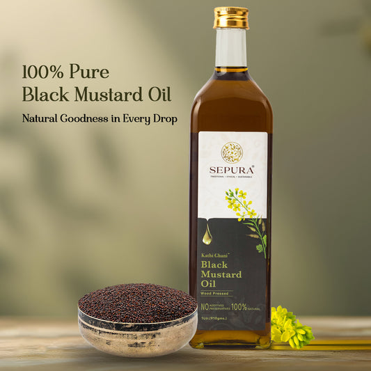 KATHI-GHANI (WOOD-PRESS) BLACK MUSTARD OIL